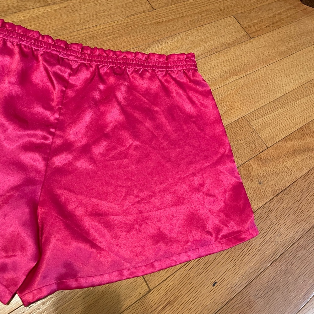 Victoria’s Secret Gold Label Satin-like Pink Sleep Shorts - Picture 12 of 16